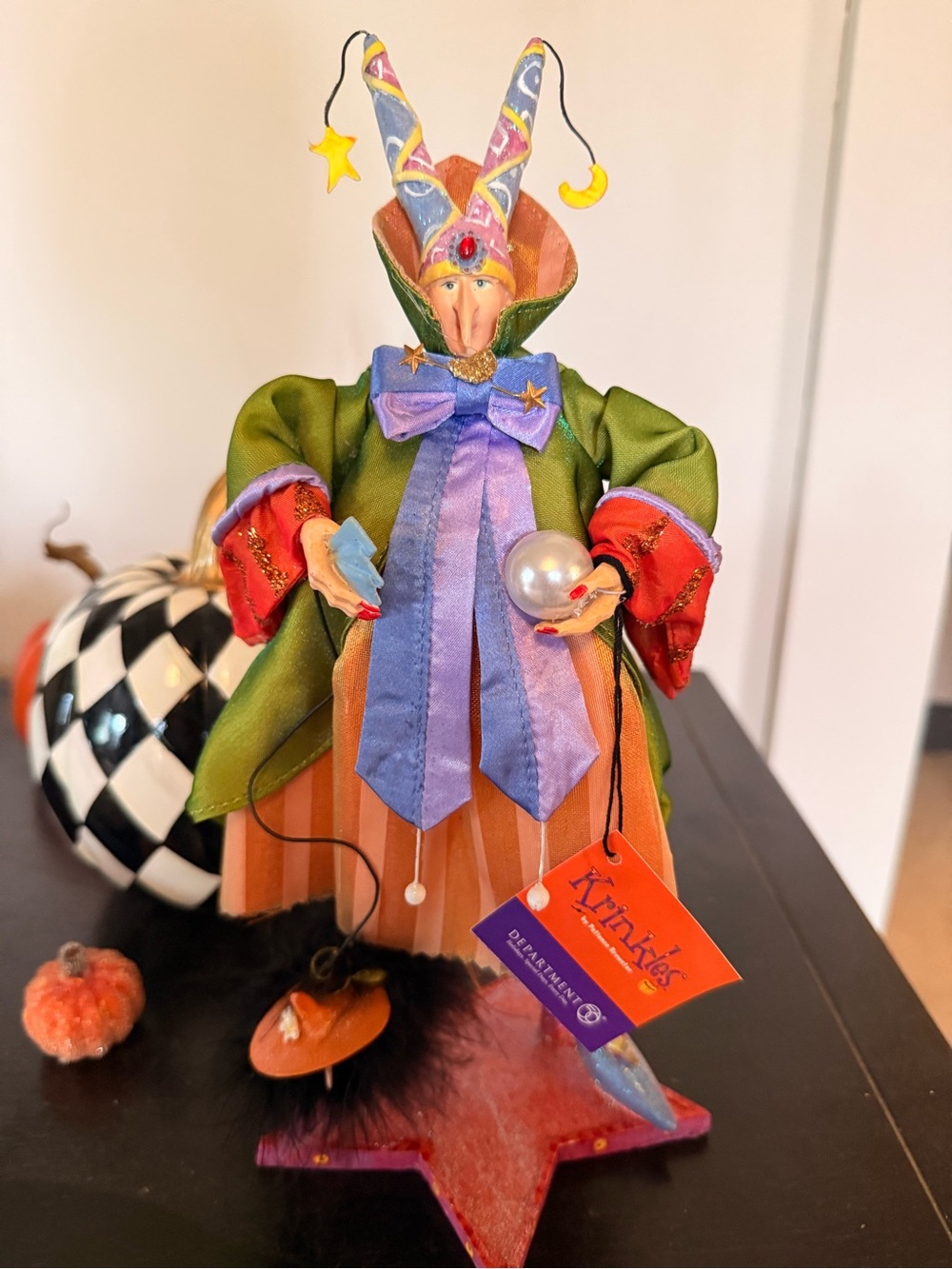 Department 56 Krinkles by Patience Brewster Fortune Teller - Green/Purple/Orange